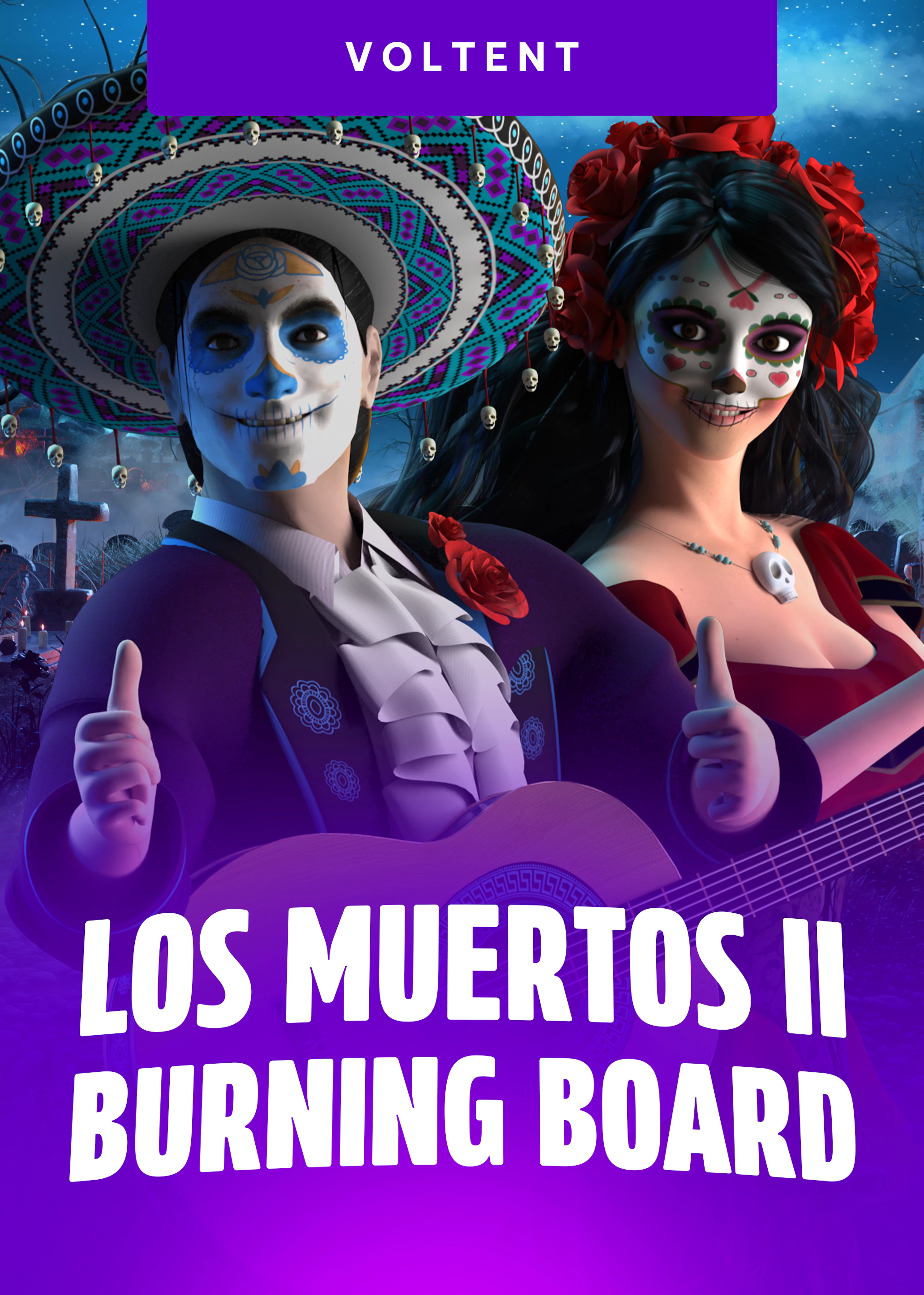 Los Muertos II Burning Board