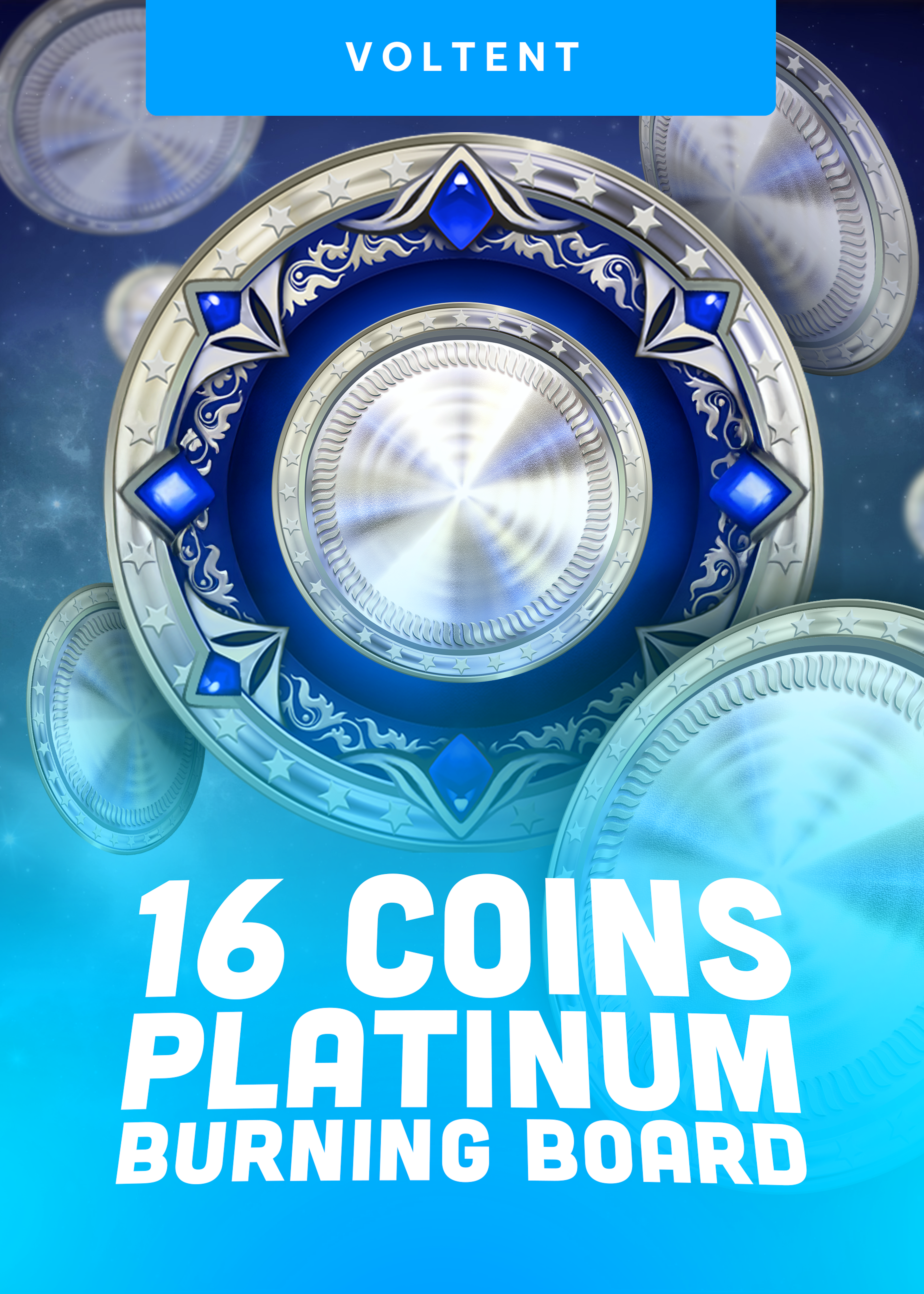 16 Coins Platinum Burning Board
